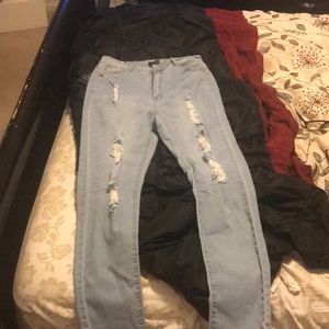Distressed Fashion Nova Jeans